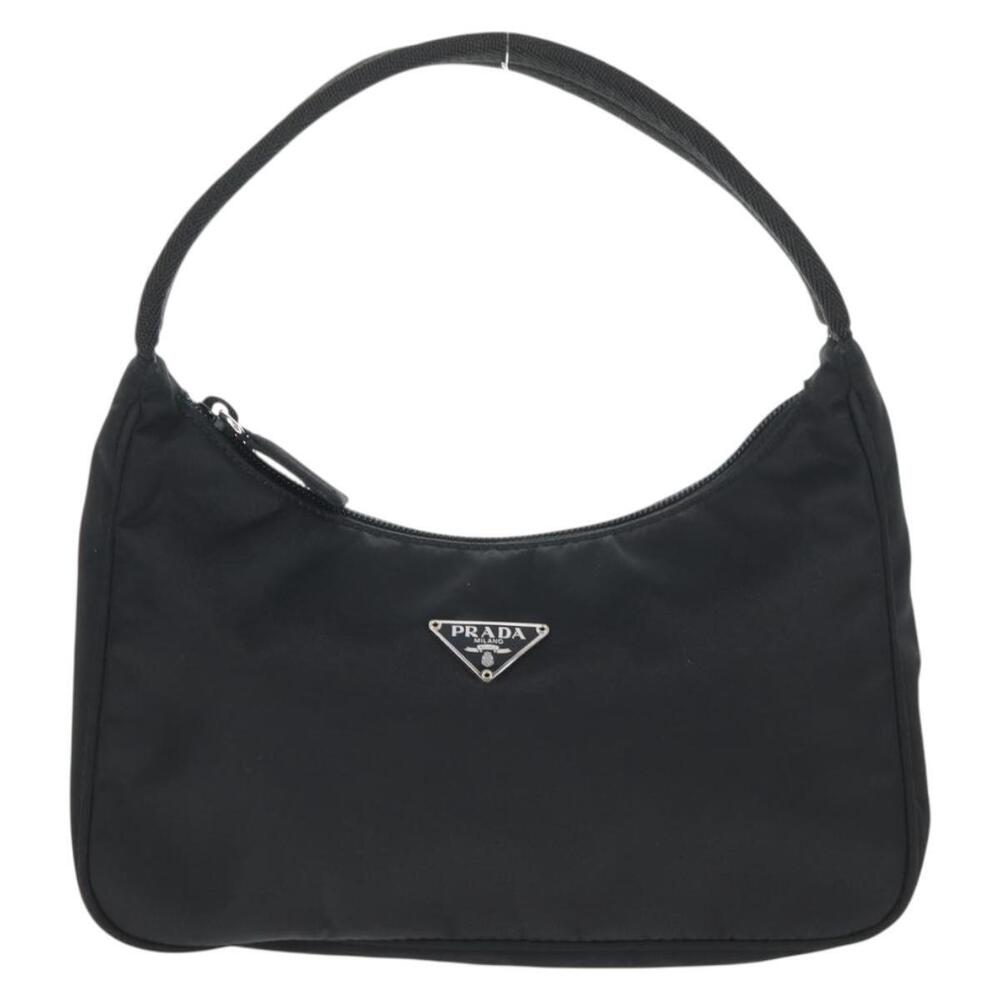 PRADA Hand Bag Nylon Black Silver Auth 145021V - Picture 13 of 16